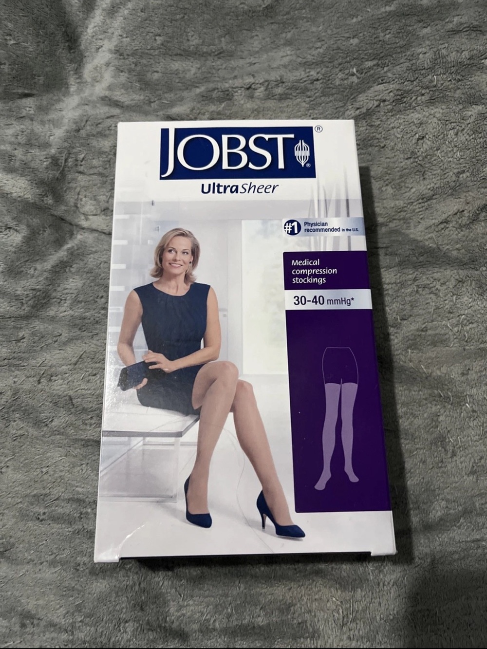 JOBST UltraSheer 30-40 mmHg Medical Compression Stockings - Sheer Black